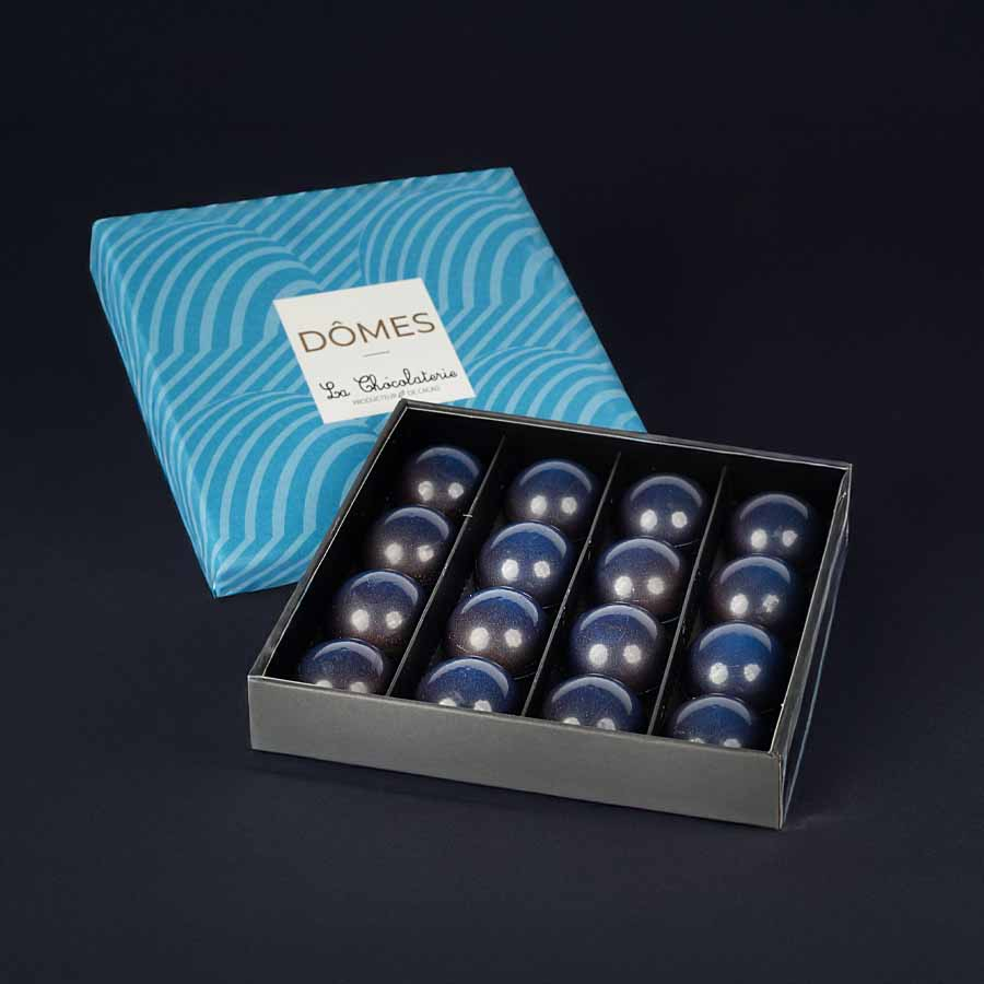 Dômes saphir - Caramel fleur de sel