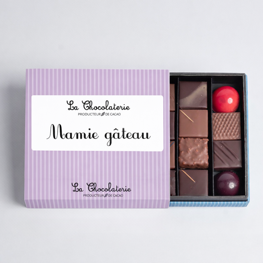 Coffret 16 chocolats mixtes - Mamie gâteau 