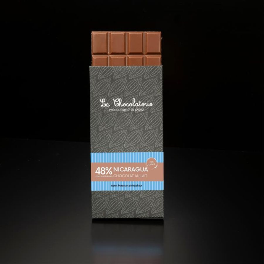 Tablette chocolat au lait - pure origine nicaragua 48%