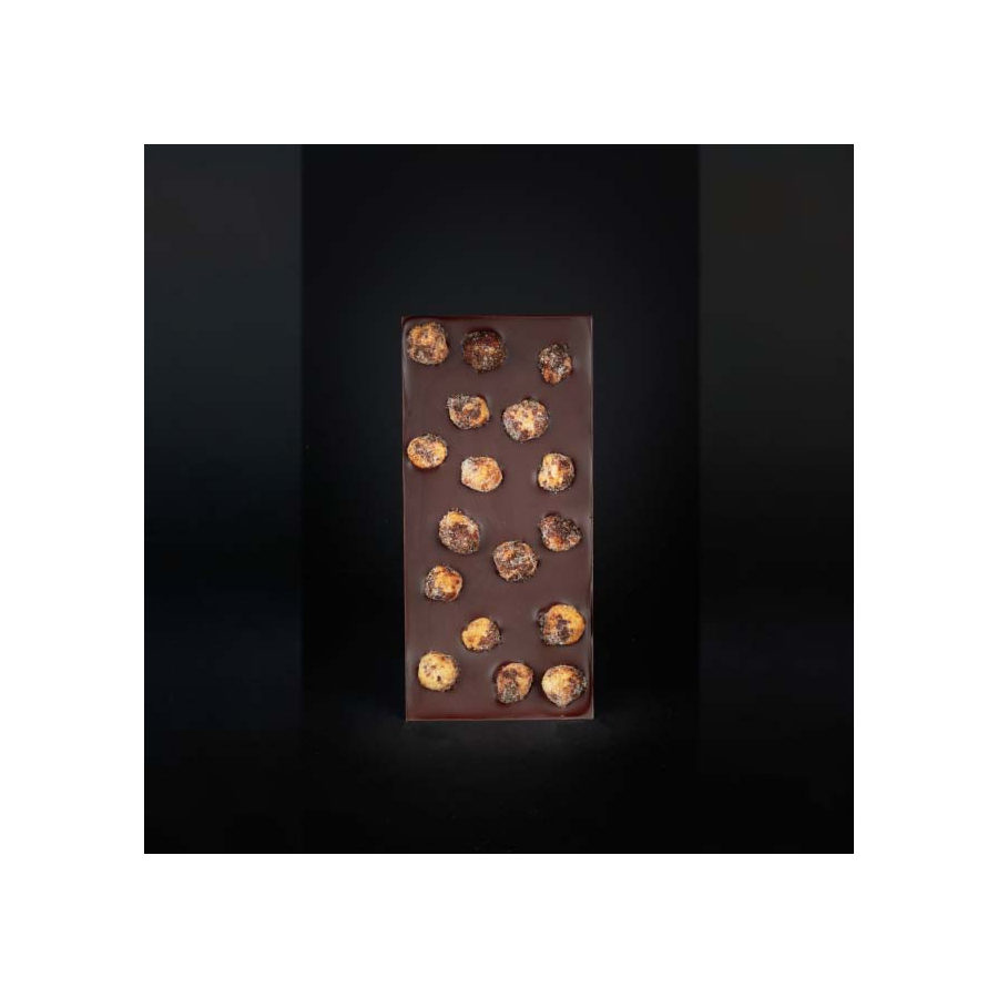 Tablette chocolat noir - Noisettes caramélisées