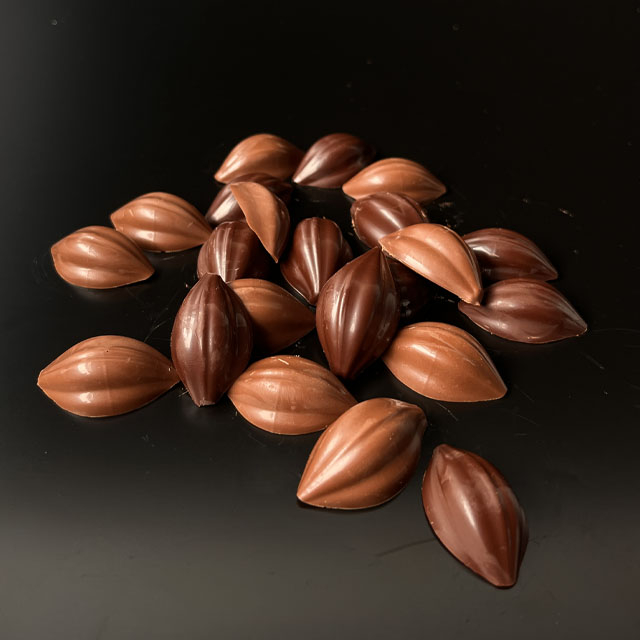 cabosses cœur caramel chocolat au lait