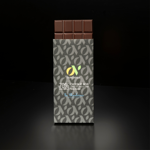 Tablette chocolat - Domaine Ouro Verde Brésil 70% fruité, fleuri