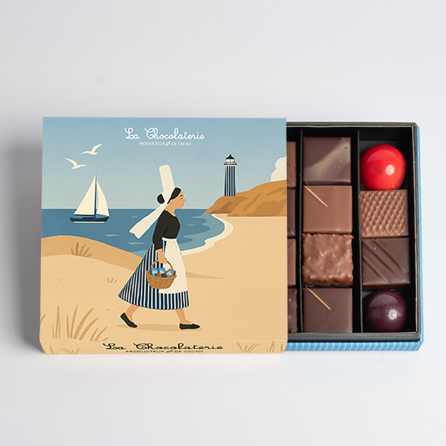 Coffret 16 chocolats mixtes - Bigoudène
