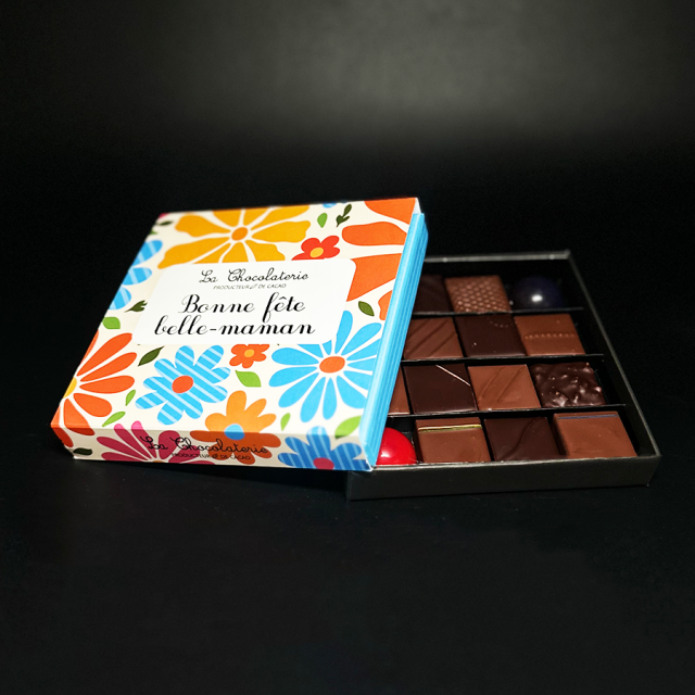Coffret 16 chocolats mixtes - belle-maman