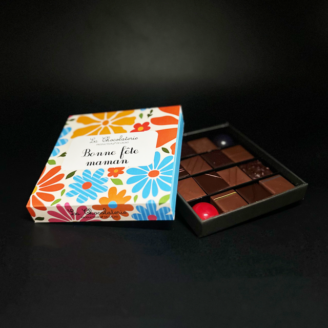 Coffret 16 chocolats mixtes - maman