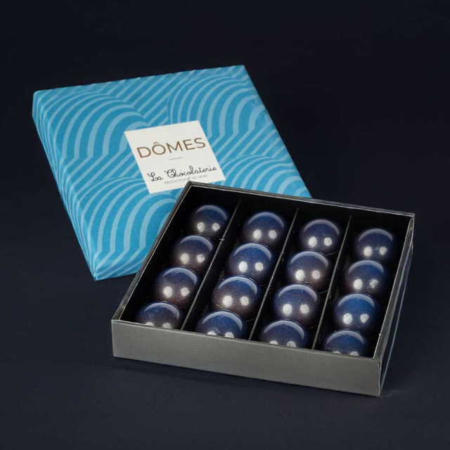 Dômes saphir - Caramel fleur de sel