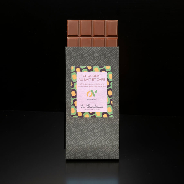 Tablette chocolat au lait - Ouro Verde café 49%