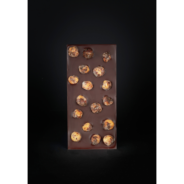 Tablette chocolat noir - Noisettes caramélisées